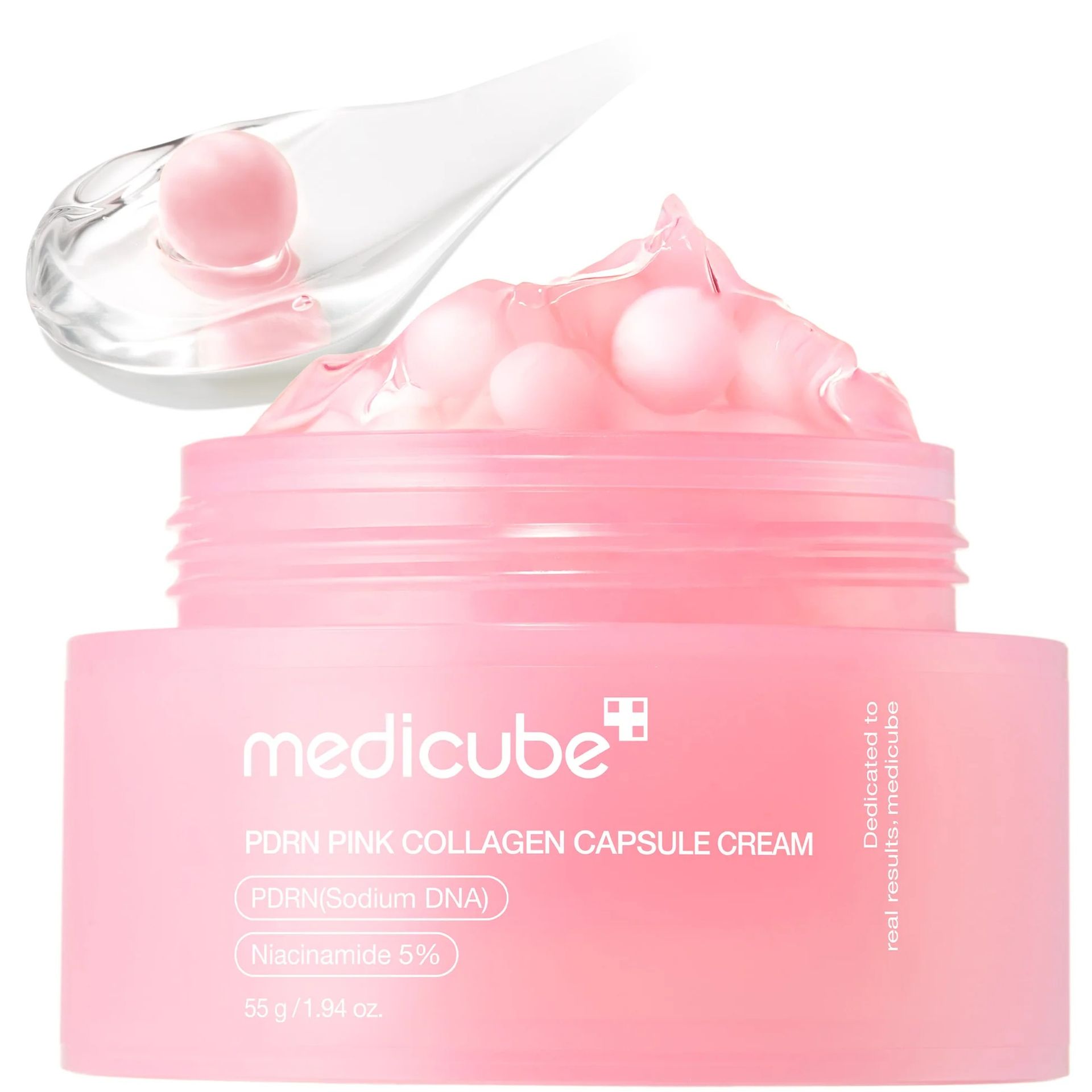 Medicube Medicube Pdrn Pink Collagen Capsule Cream 55g-Collagen Glow Moisturizer-Beauty and hair supply