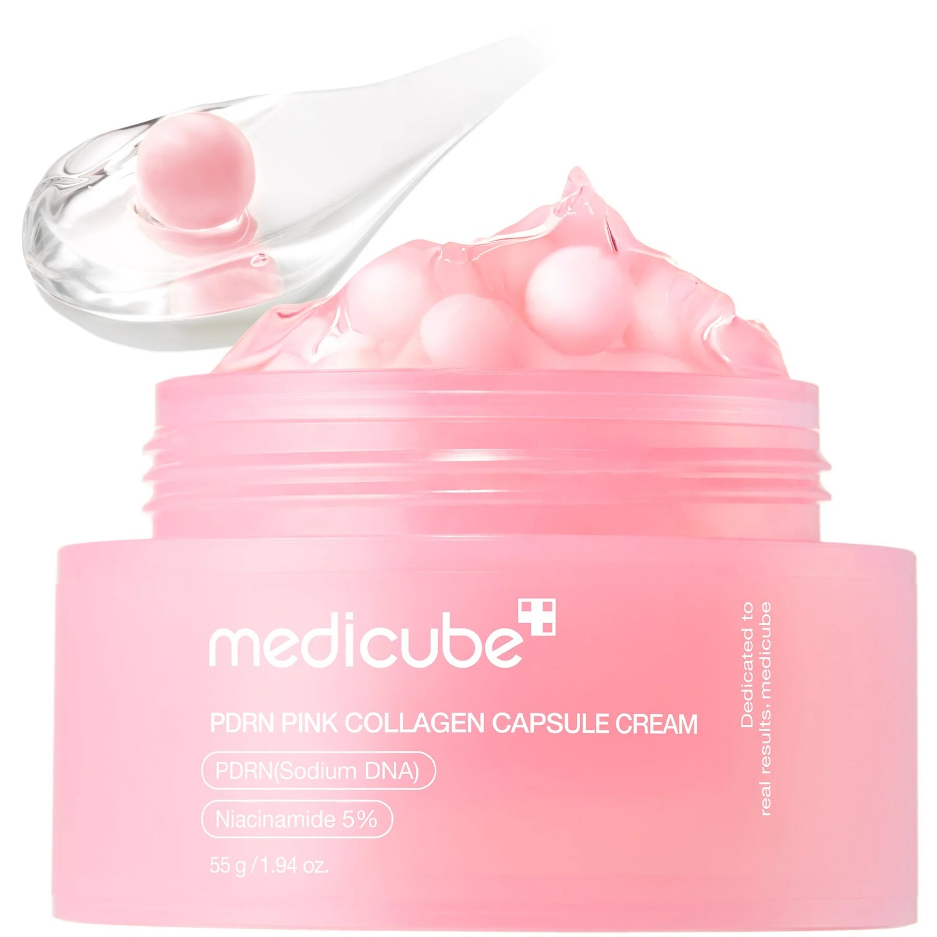 Medicube Medicube Pdrn Pink Collagen Capsule Cream 55g-Collagen Glow Moisturizer-Beauty and hair supply