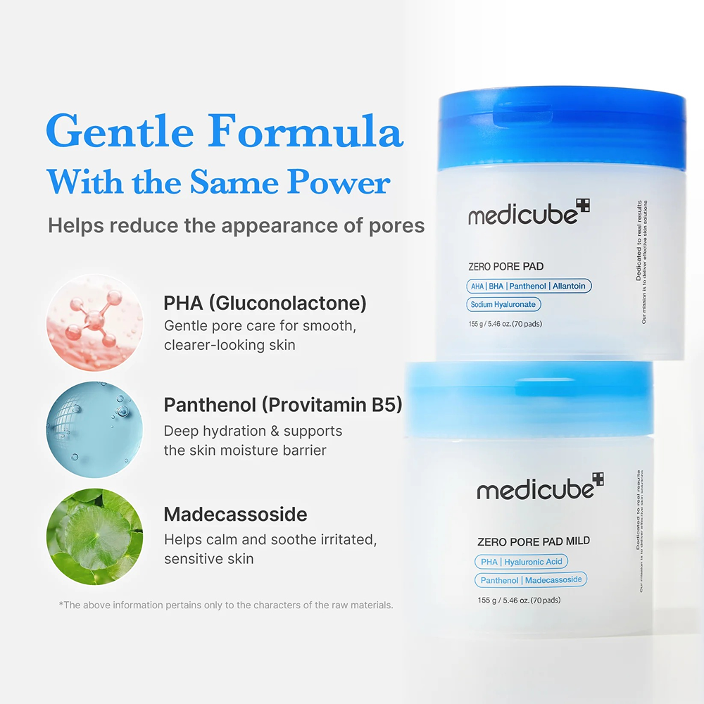 Medicube Zero Pore Pad Mild 70 Pads-Exfoliating Pads-Beauty and hair supply