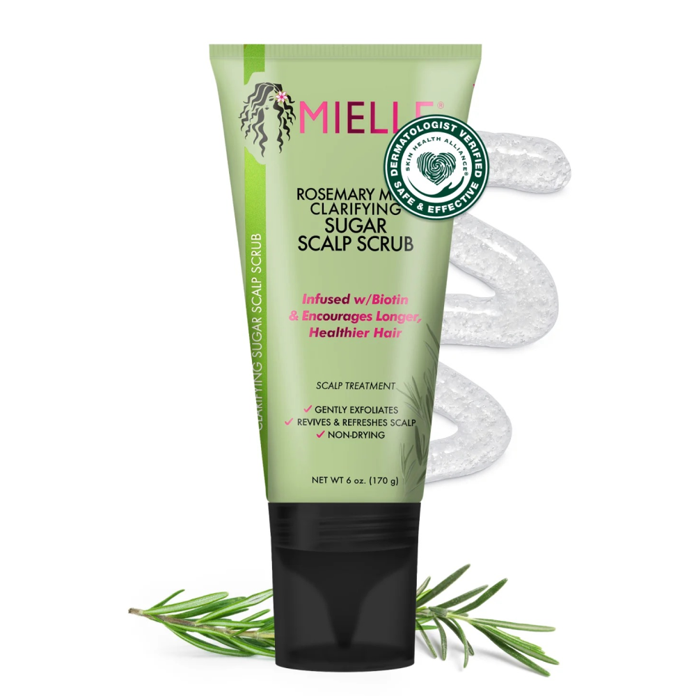 Mielle Rosemary Mint Strengthening Sugar Scalp Scrub 6oz-Pre-Shampoo-Beauty and hair supply
