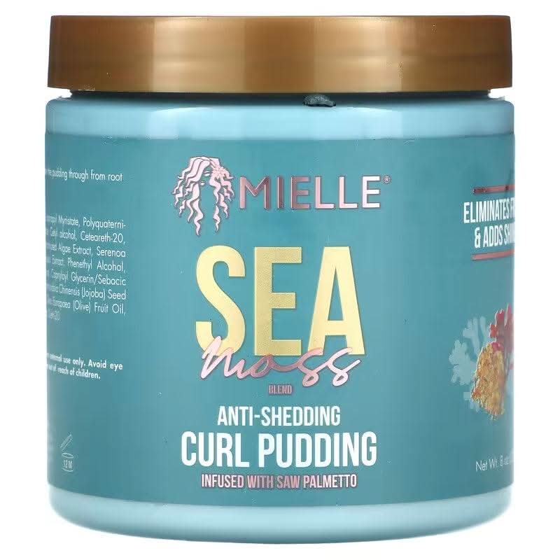 Mielle Sea Moss Blend Anti-Shedding Curl Pudding 227G-Styling Cream-Beauty and hair supply