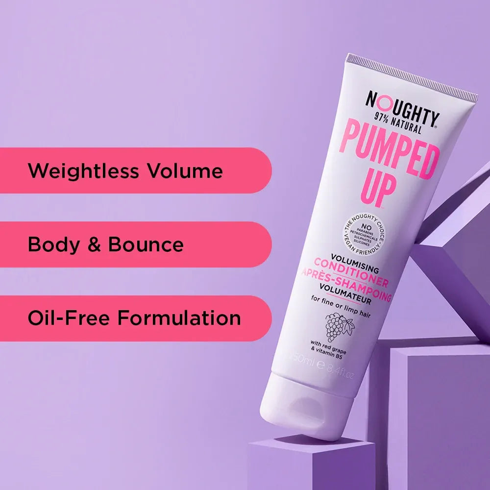 Noughty Pumped Up Volumising Conditioner 250ml-All-Beauty and hair supply