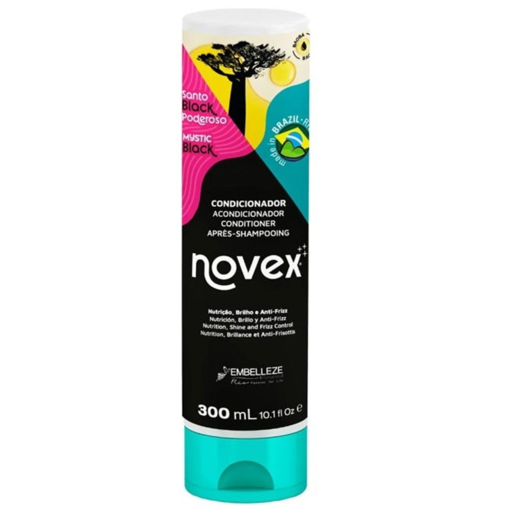 Novex Santo Black Powerful Conditioner 300ml-Moisturizing Conditioner-Beauty and hair supply