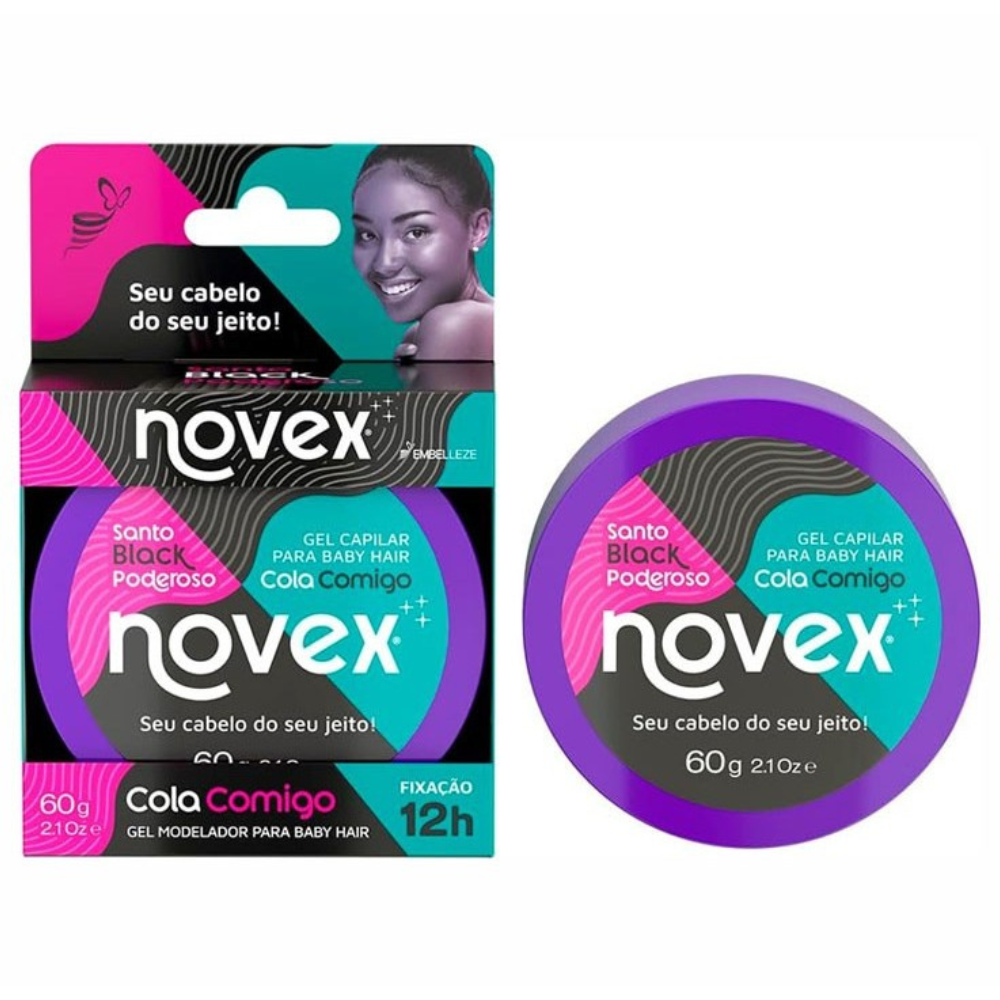 Novex Santo Black Powerful Gel 60g-Gel-Beauty and hair supply