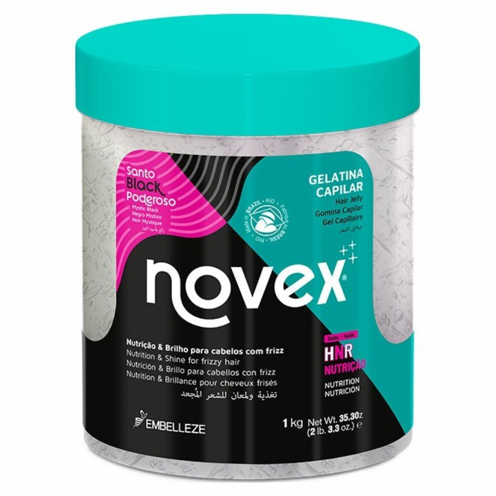 Novex Santo Black Powerful Hair Jelly 1kg-Gel-Beauty and hair supply