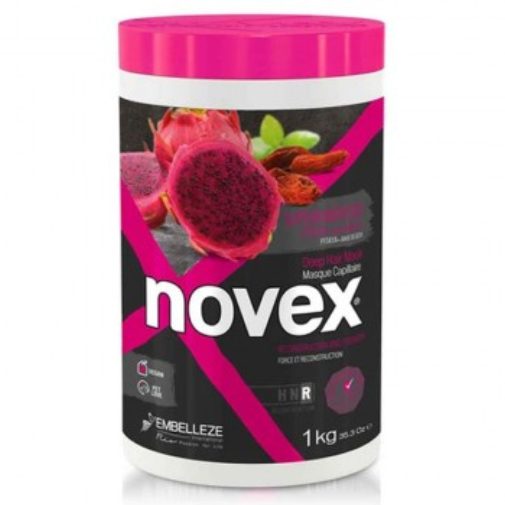 Novex Superhairfood Pitaya & Goji Deep Hair Mask (Reconstruction and Strength) 1kg-Hair Mask-Beauty and hair supply
