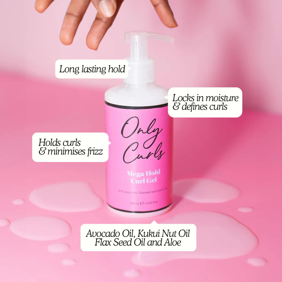 Only Curls Mega Hold Curl Gel-Gel-Beauty and hair supply