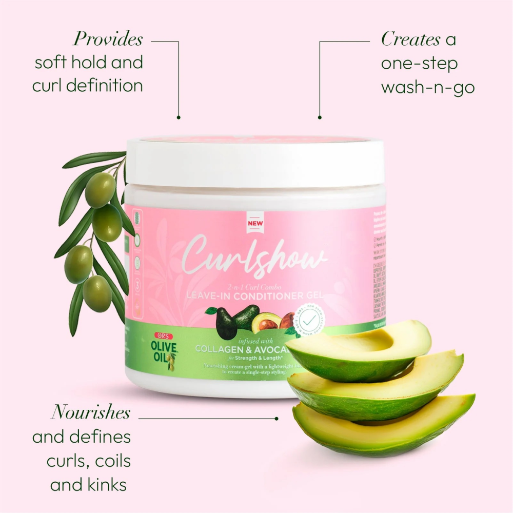 Ors Curlshow Leave-in Conditioner Gel 16oz-All-Beauty and hair supply