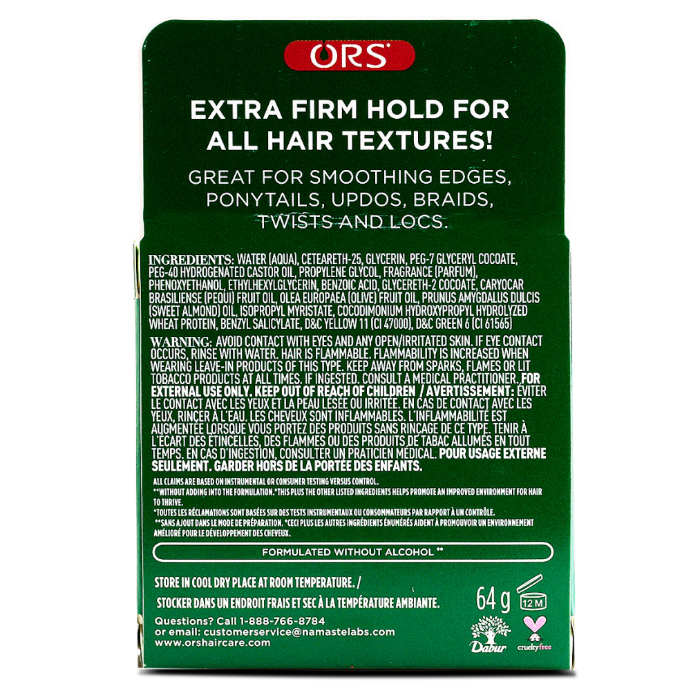 Ors Olive Oil Edge Control Hair Gel for Strengthening 2.25oz-All-Beauty and hair supply