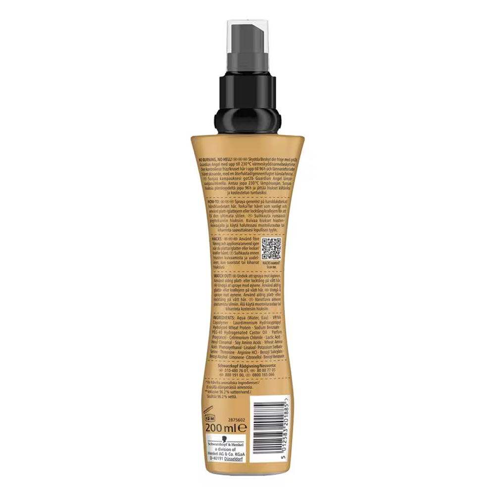 Schwarzkopf Got2b Guardian Angel Heat Spray 200ml-All-Beauty and hair supply