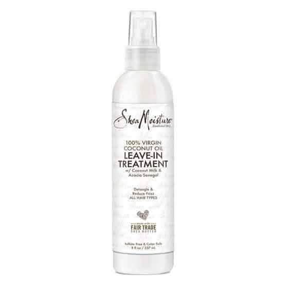 Shea Moisture 100% Virgin Coconut Oil Leave-in Treatment 237ml-Anti-Frizz Spray-Beauty and hair supply
