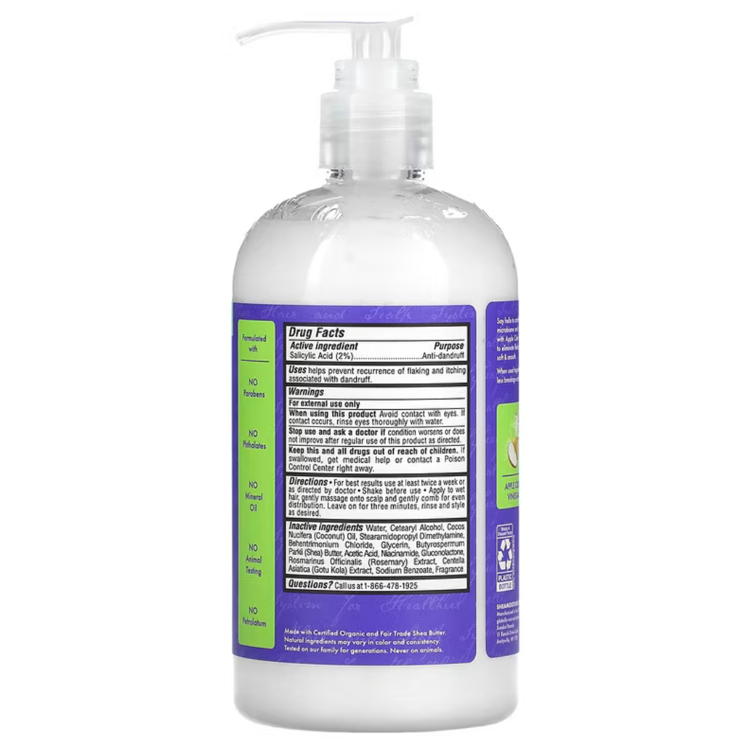 Shea Moisture Apple Cider Vinegar Anti Dandruff Conditioner 384ml-Cleansing Conditioner-Beauty and hair supply