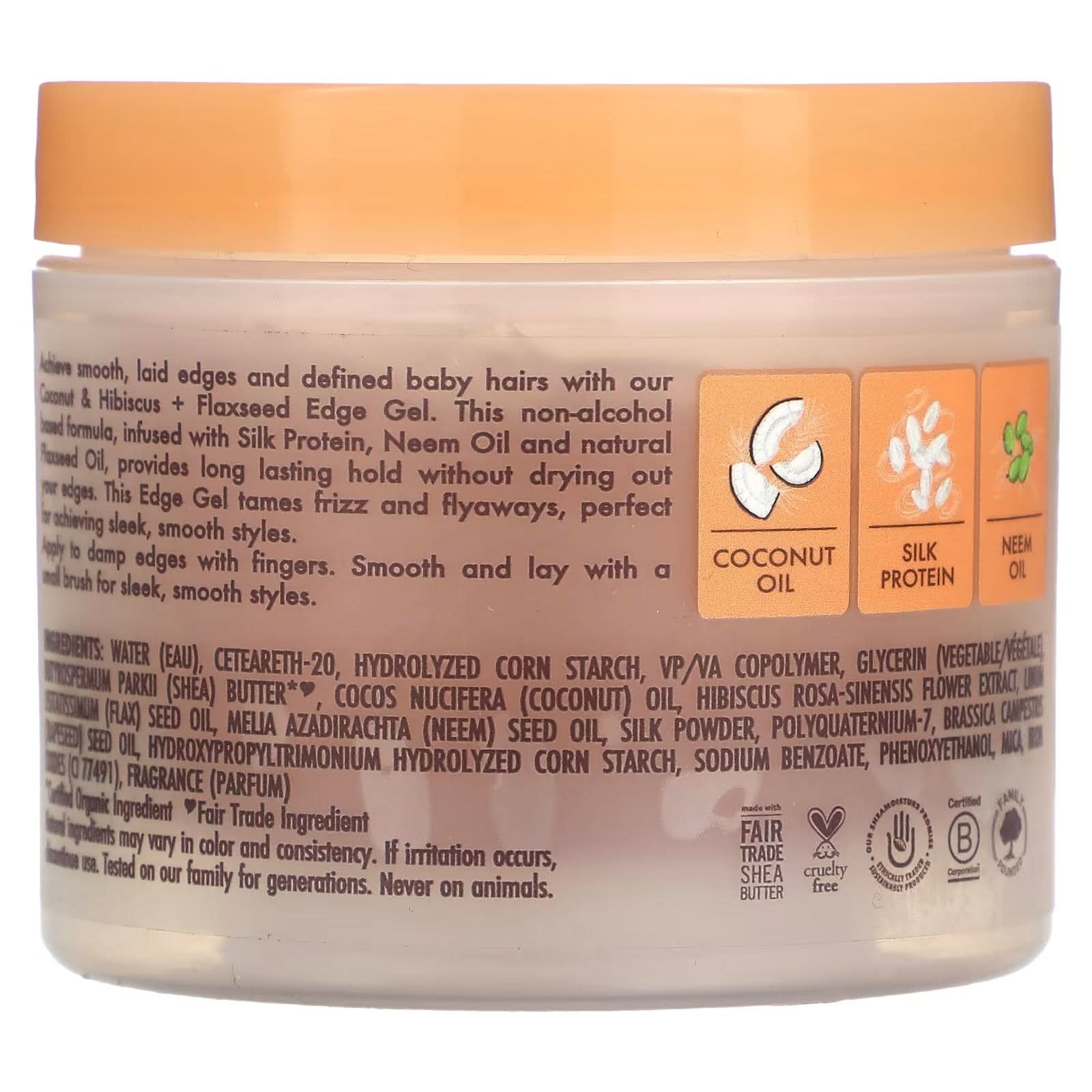 Shea Moisture Coconut & Hibiscus Edge Gel 103ml-Gel-Beauty and hair supply