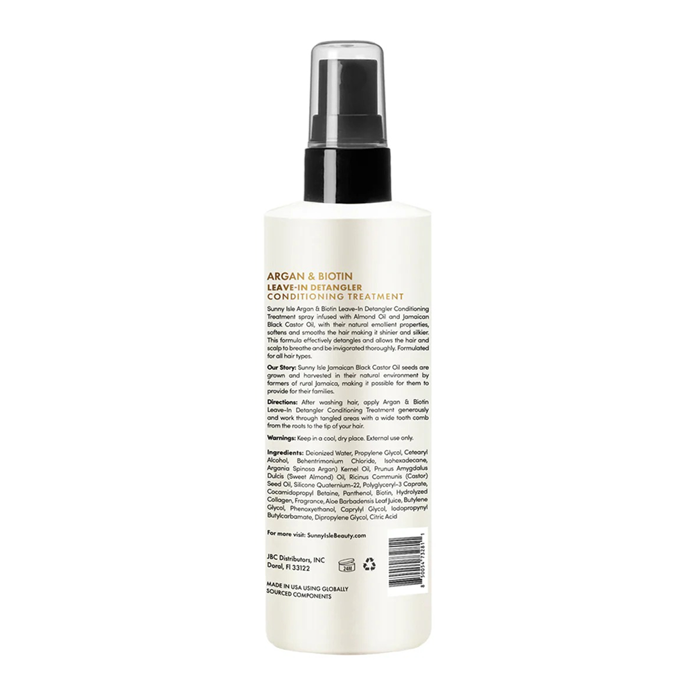 Sunny Isle Argan & Biotin Leave-In Detangler Conditioning Treatment 226ml-All-Beauty and hair supply