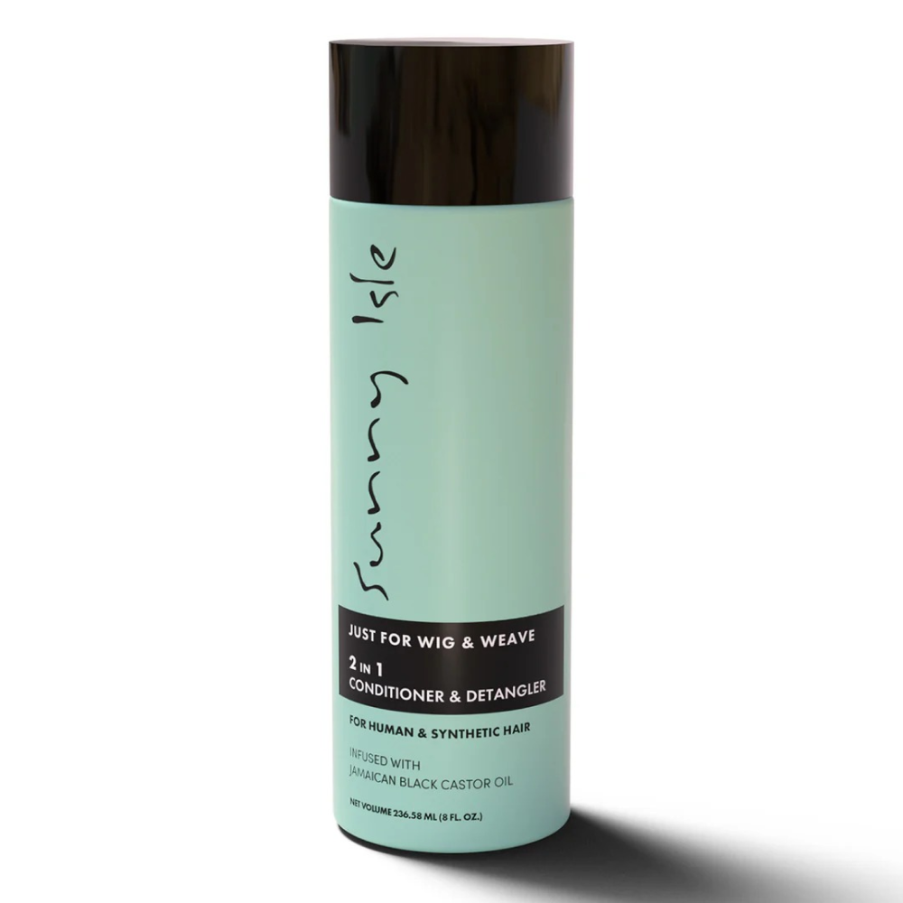 Sunny Isle Just For Wig, Weave, Braid & Extensions 2-in-1 Conditioner & Detangler 8oz-All-Beauty and hair supply