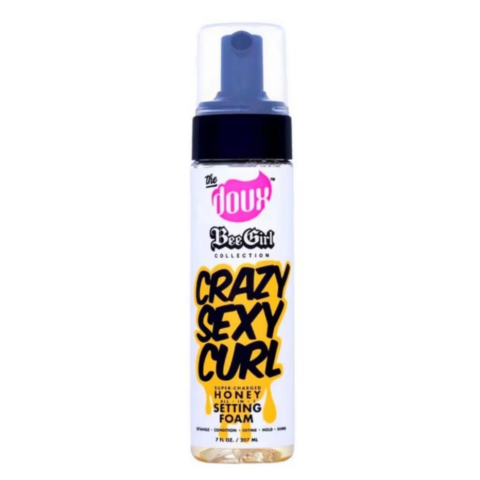 The Doux Bee Girl Crazy Sexy Curl Honey Setting Foam-All-Beauty and hair supply