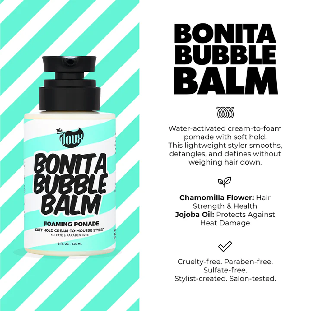 The Doux Bonita Bubble Balm Foaming Pomade 8oz-All-Beauty and hair supply