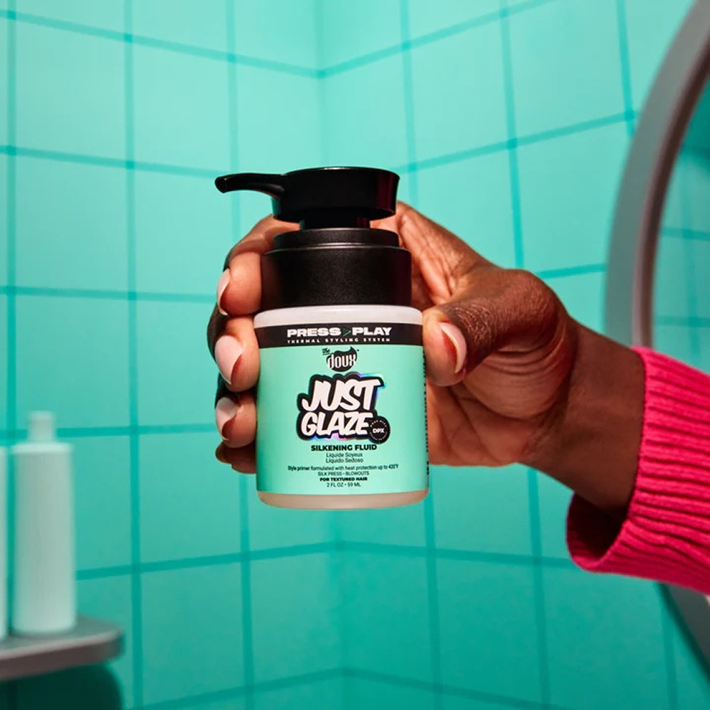 The Doux Press Play Just Glaze Silkening Fluid 2oz-All-Beauty and hair supply