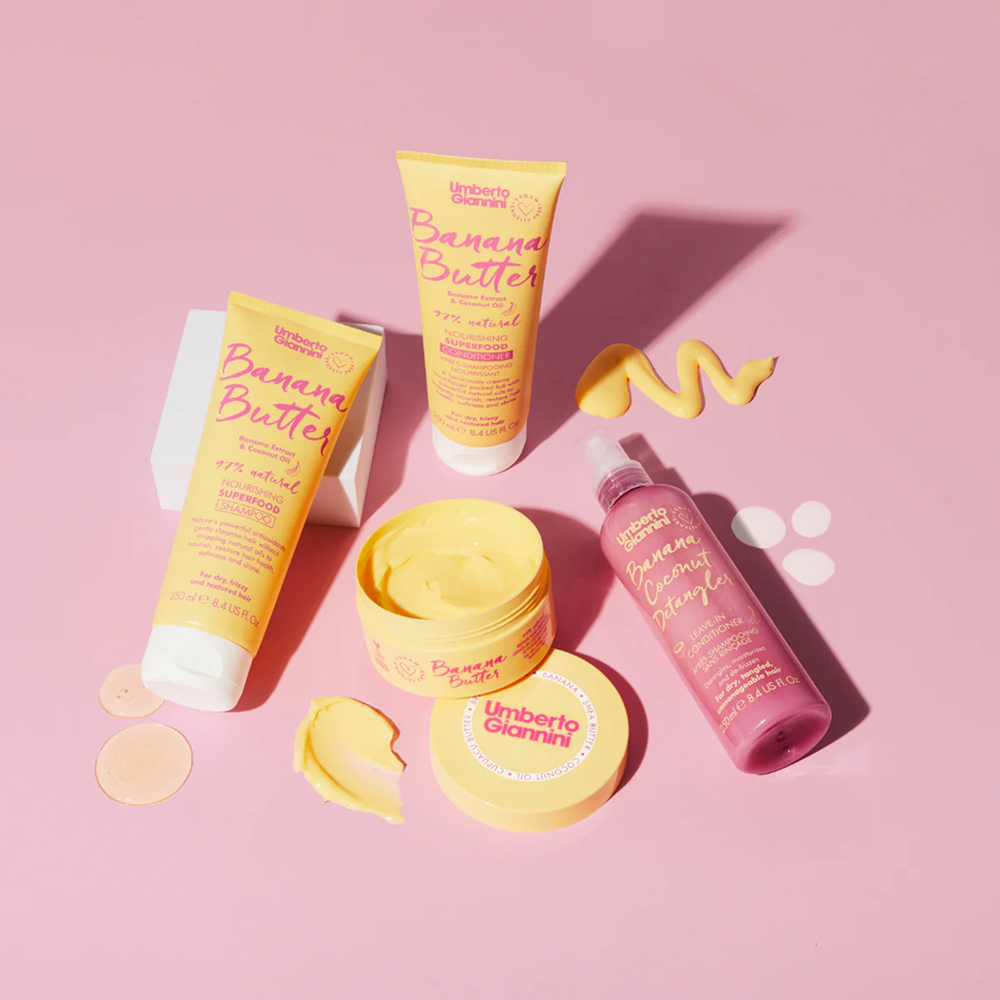 Umberto Giannini Banana Butter Leave-In Conditioner-Leave-in Conditioner-Beauty and hair supply