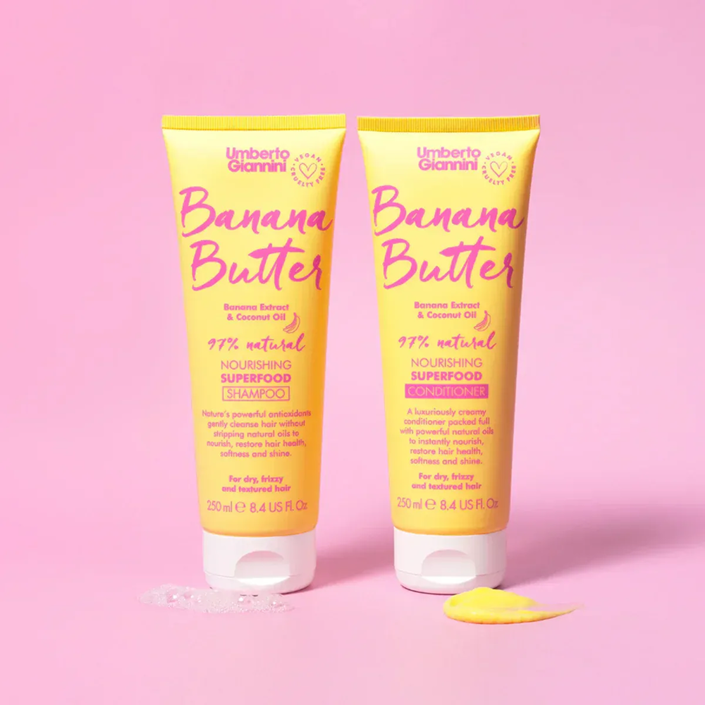 Umberto Giannini Banana Butter Nourishing Superfood Conditioner 250ml-Moisturizing Conditioner-Beauty and hair supply