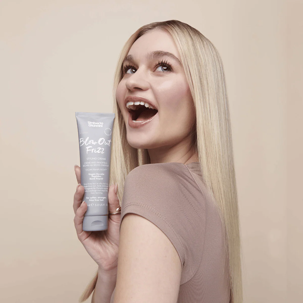 Umberto Giannini Blow Out Frizz Styling Cream 150ml-Heat Protectant-Beauty and hair supply