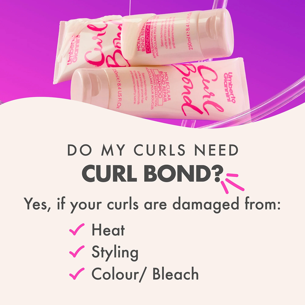 Umberto Giannini Curl Bond Shampoo 250ml-Nourishing Shampoo-Beauty and hair supply