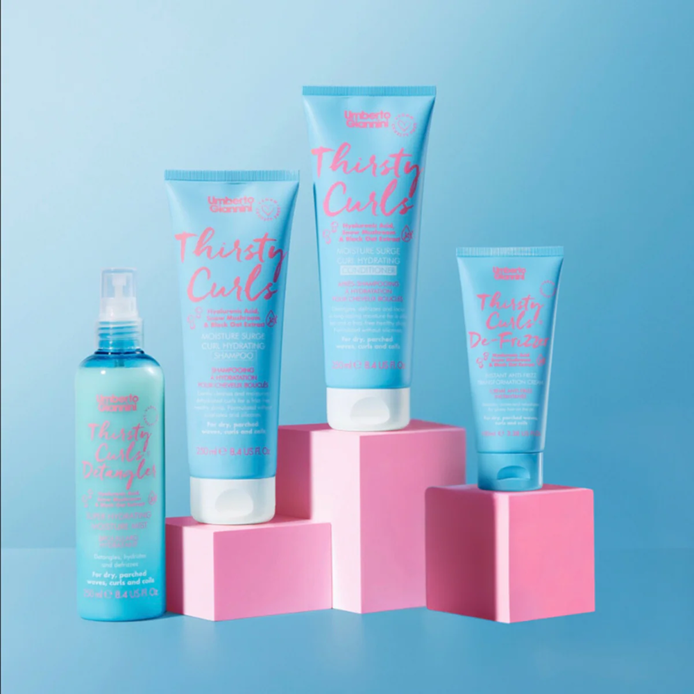 Umberto Giannini Thirsty Curls Instant Anti-Frizz Transformation Cream 100ml-Styling Cream-Beauty and hair supply