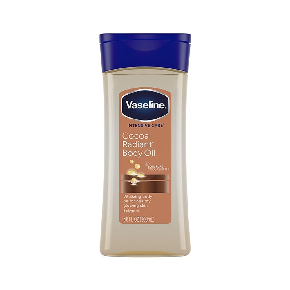 Vaseline Body Oil Cocoa Radiant 200ml-All-Beauty and hair supply