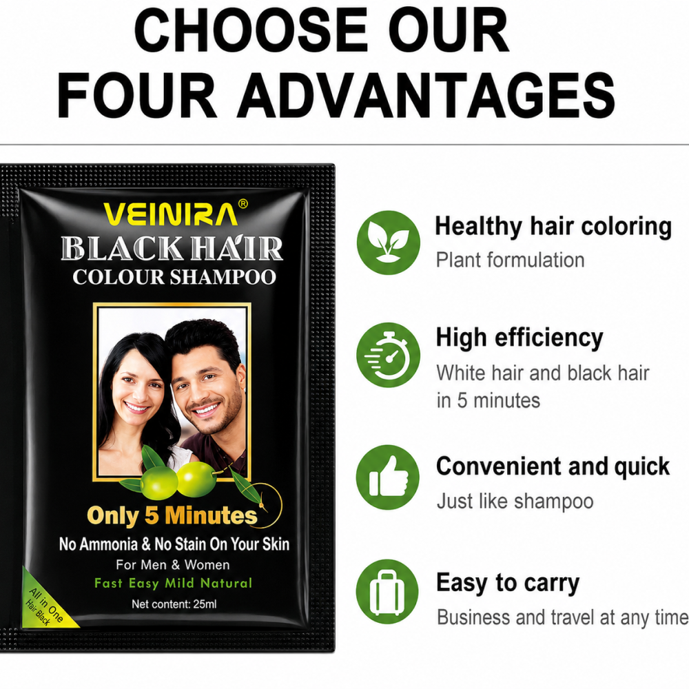Veinira Black Hair Shampoo-All-Beauty and hair supply