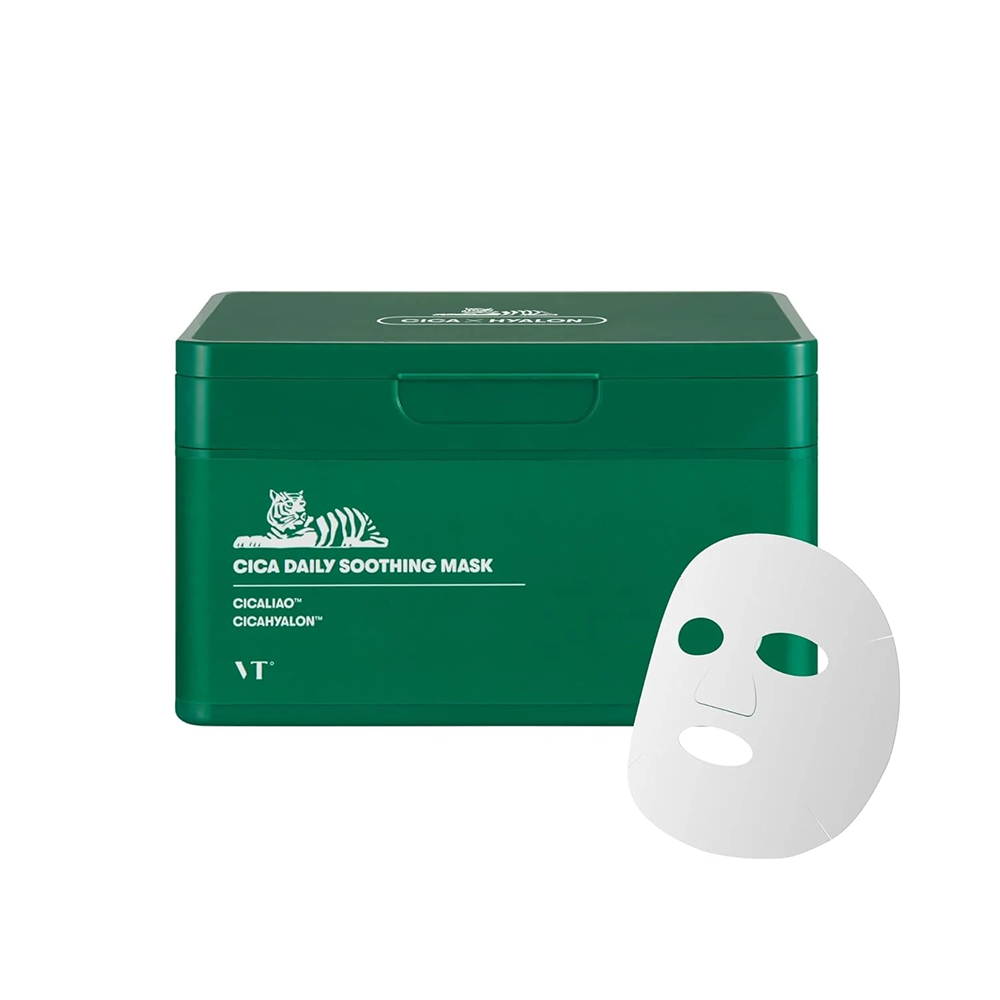 Vt Cosmetics Cica Daily Soothing Mask - 30 Sheets-Face Mask-Beauty and hair supply