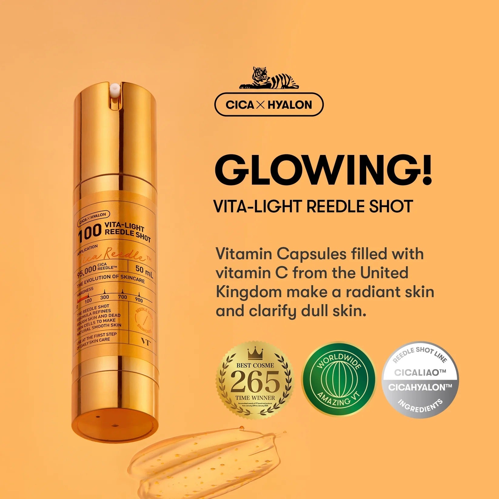 Vt Cosmetics Vita-Light Reedle Shot 100ml-Vitamin C Serum-Beauty and hair supply