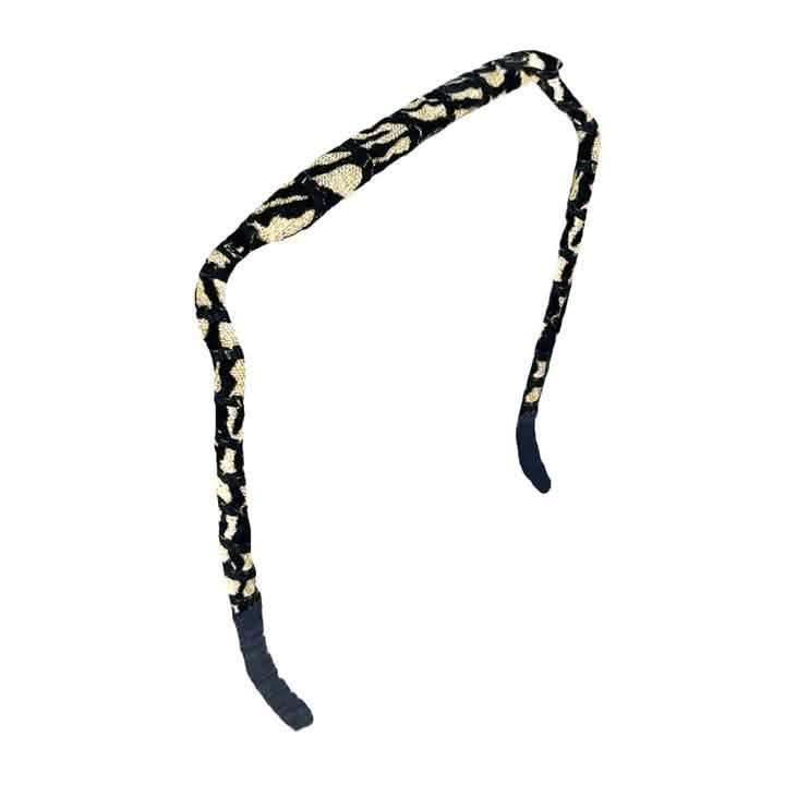 Zazzy Bandz Baige and Black Zebra-Headband-Beauty and hair supply