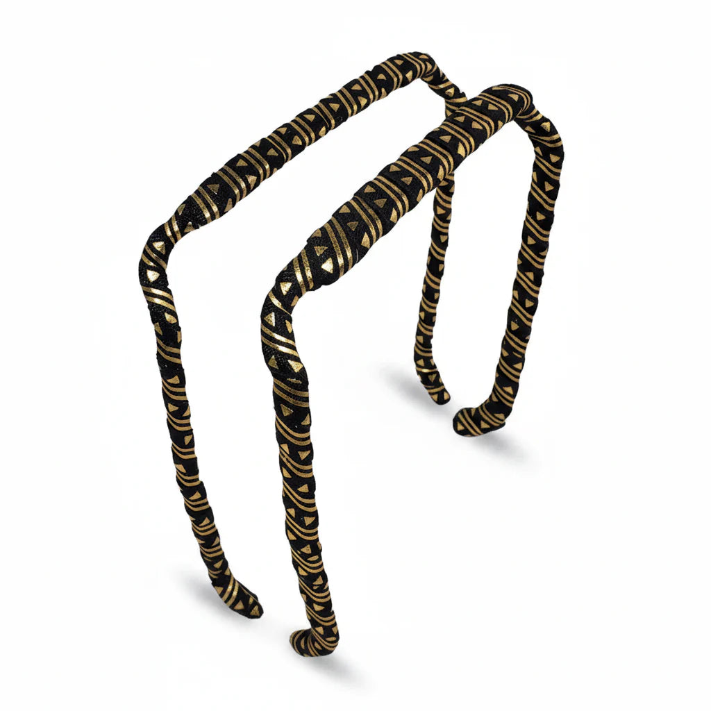 Zazzy Bandz Black and Gold Aztec-Headband-Beauty and hair supply