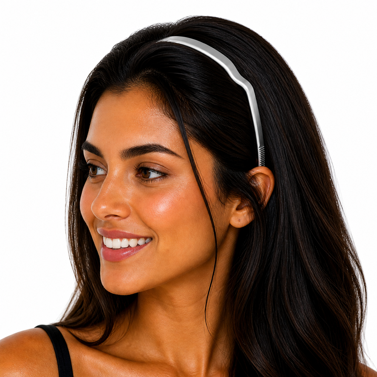 Zazzy Bandz Silver-Headband-Beauty and hair supply