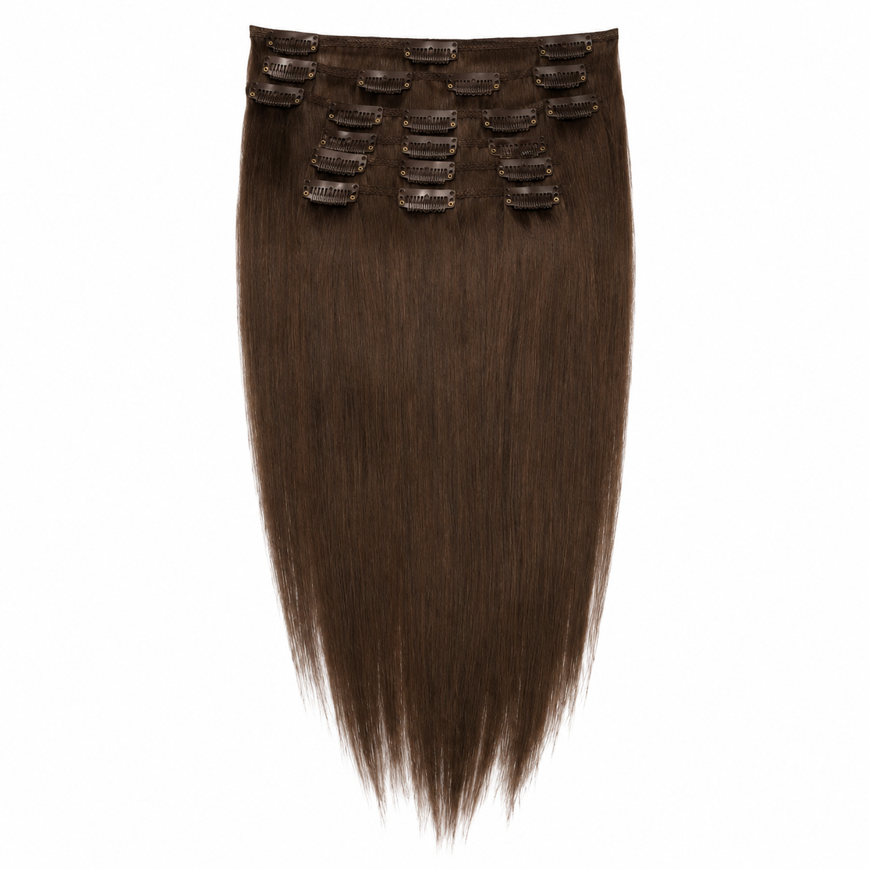 Darbro Doja Synthetic Silk Press Straight Clip-In Hair Extensions 18"