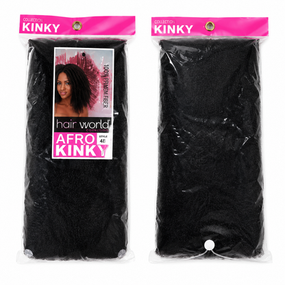 K&amp;C Hair World Afro Kinky Bulk Synthetic Hair