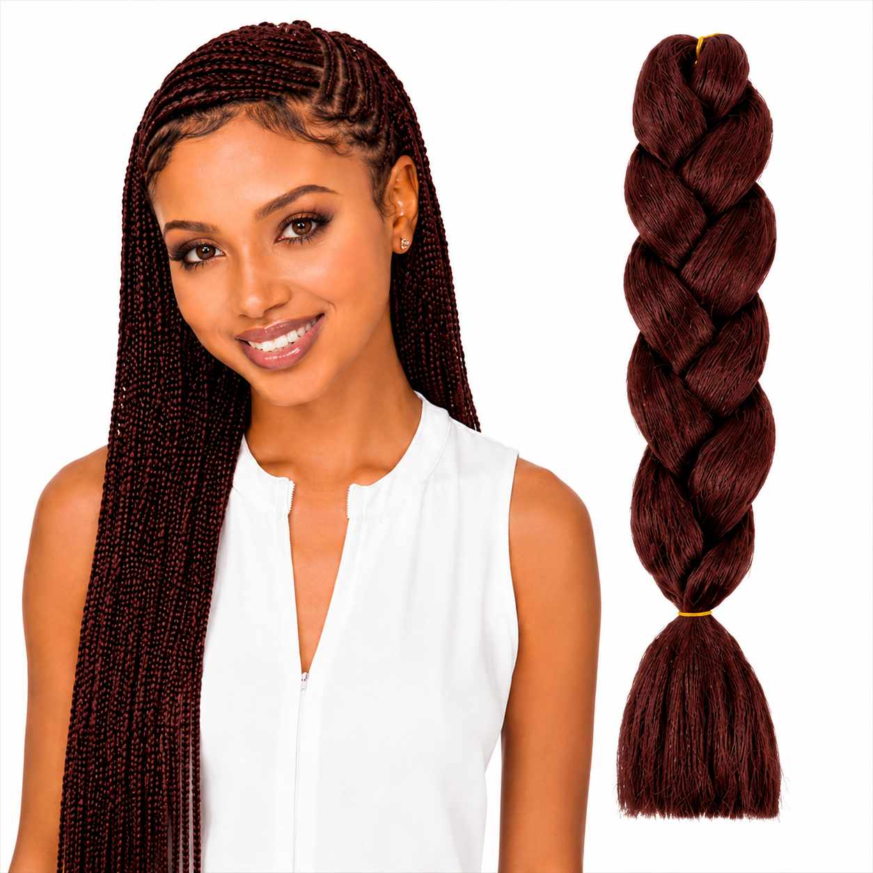 X-Pression Ultra Braids Non-Stretched Kanekalon Braiding Hair 82"