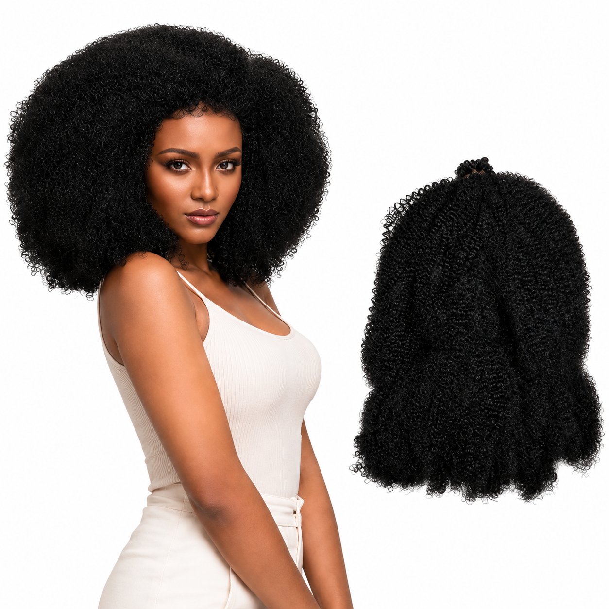 Darbro Doja Synthetic Afro Kinky Bulk 24"