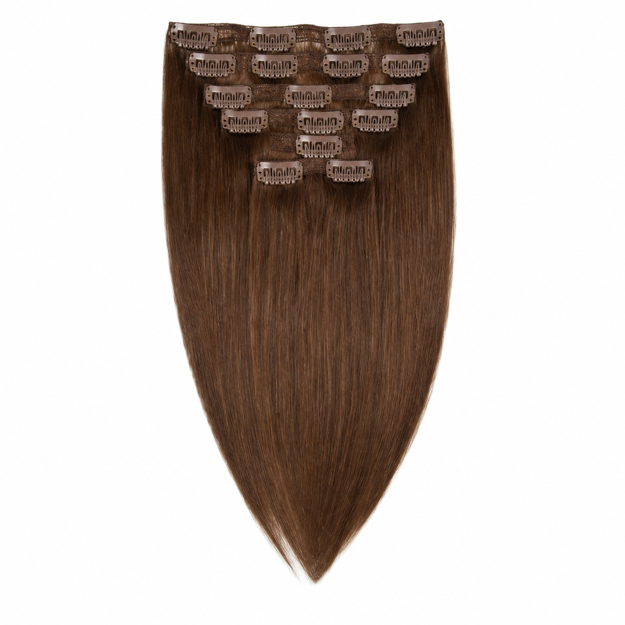 Darbro Doja Synthetic Silk Press Straight Clip-In Hair Extensions 22"