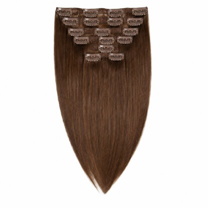 Darbro Doja Synthetic Silk Press Straight Clip-In Hair Extensions 22"