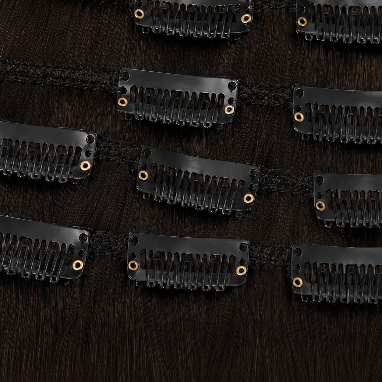 Darbro Doja Synthetic Silk Press Straight Clip-In Hair Extensions 18"