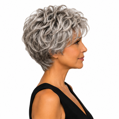 Kuknus Javeeria -  Premium Synthetic Short Curly wig