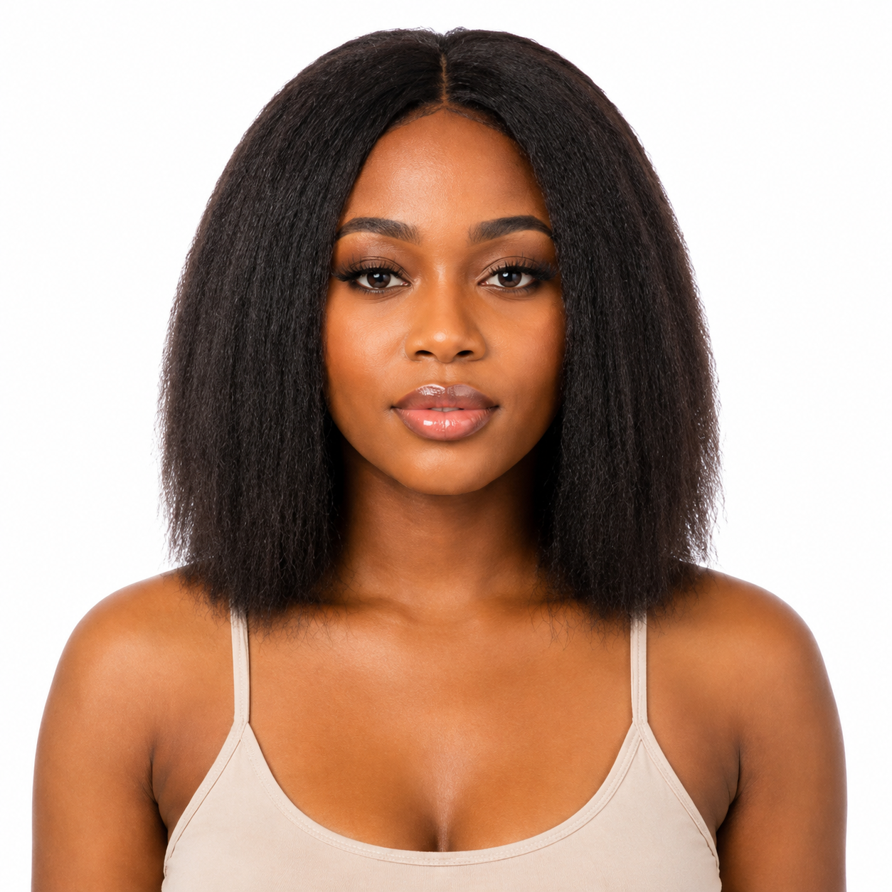 Ei 100% Unprocessed Virgin Brazilian Human Hair Extension Kinky Straight