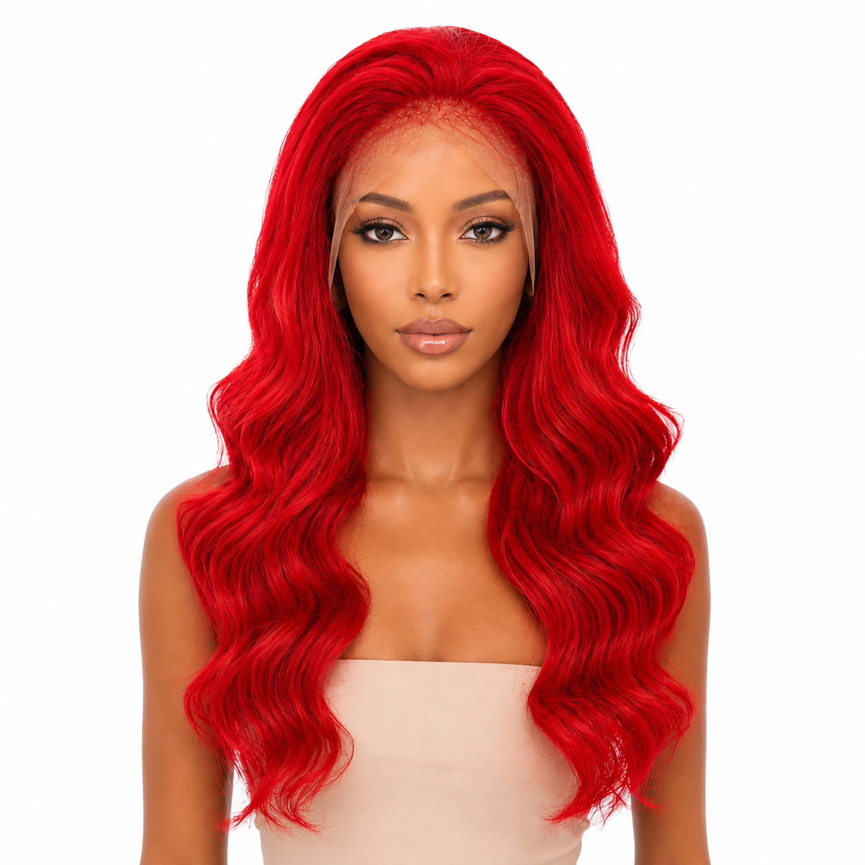 Wiglicious Style Premium Synthetic Honey Front Wig With Natural Baby Hair Line