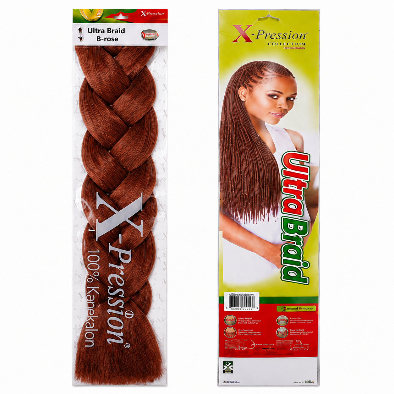 X-Pression Ultra Braids Non-Stretched Kanekalon Braiding Hair 82"