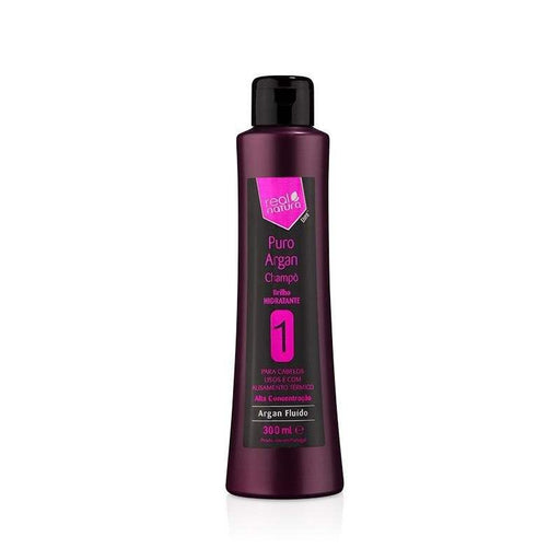 Shampoo Puro Argan 300ml Real Natura - Beauty and Hair Supply