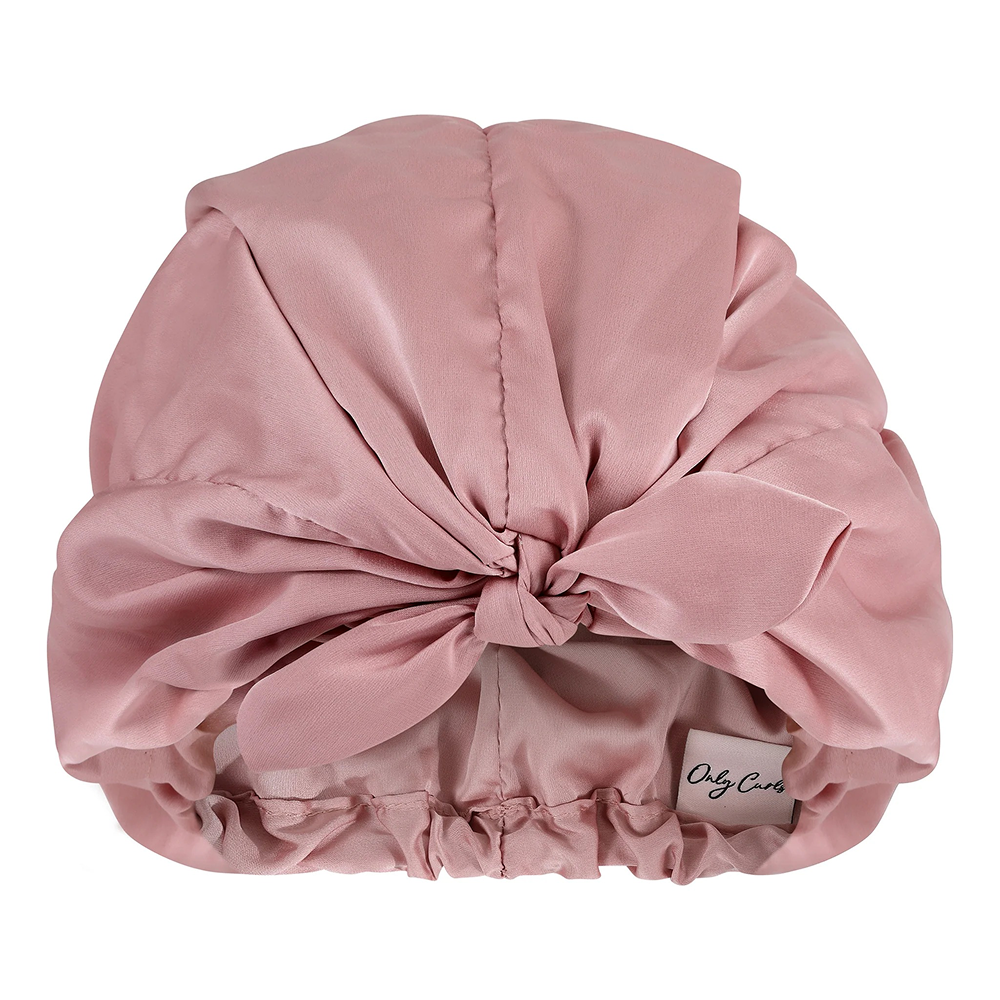 Only Curls Satin Sleep Turban Dusty Rose