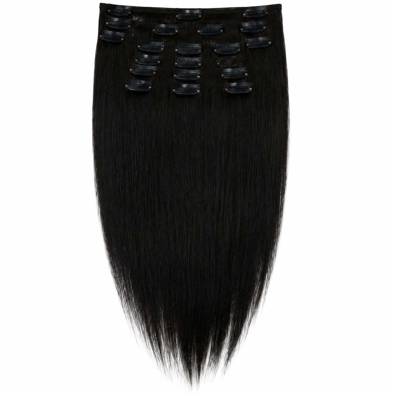 Darbro Doja Silk Press Straight Clip-In Synthetic Hair Extensions 18"