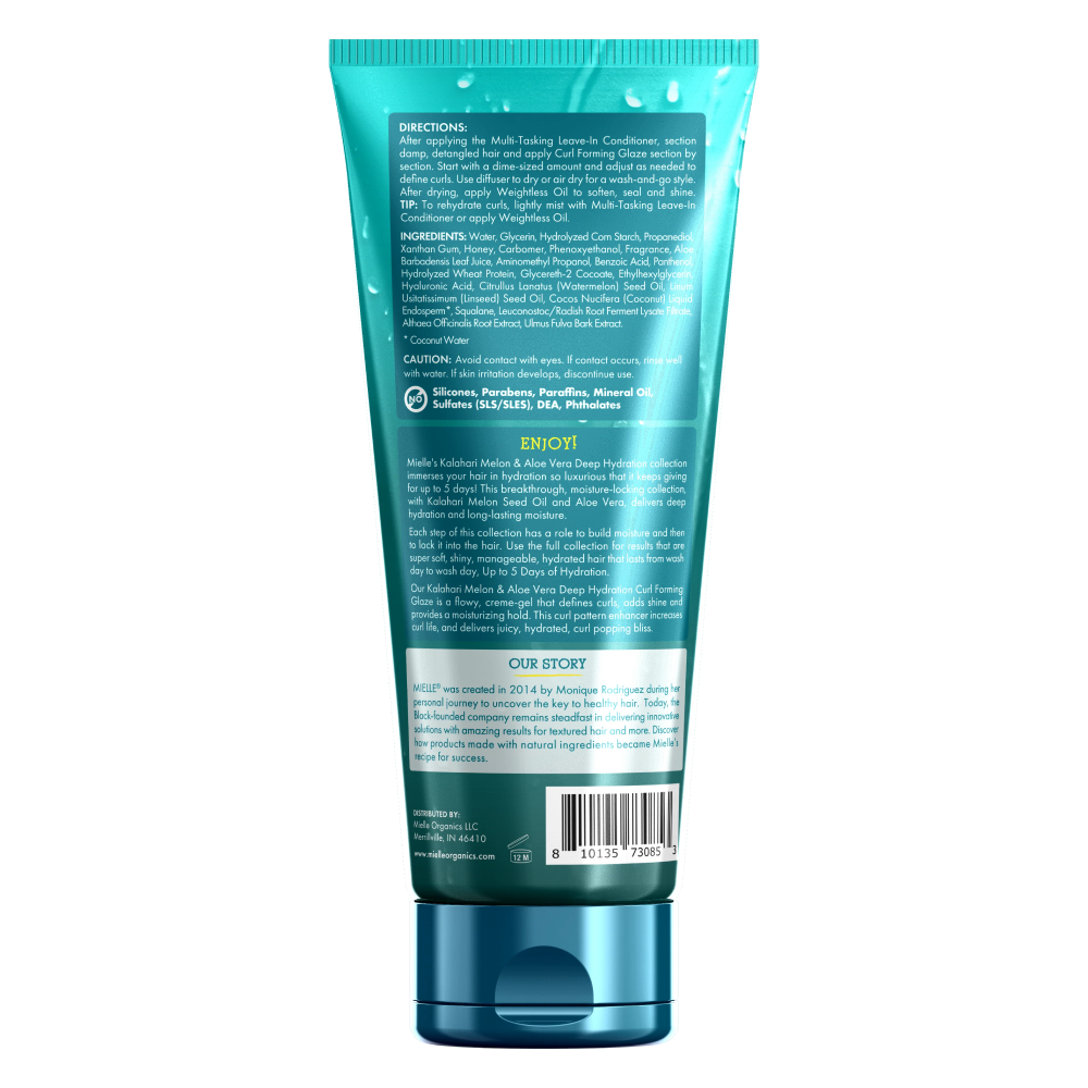 Mielle Kalahari Melon &amp; Aloe Vera Curl-Forming Glaze Gel 212g