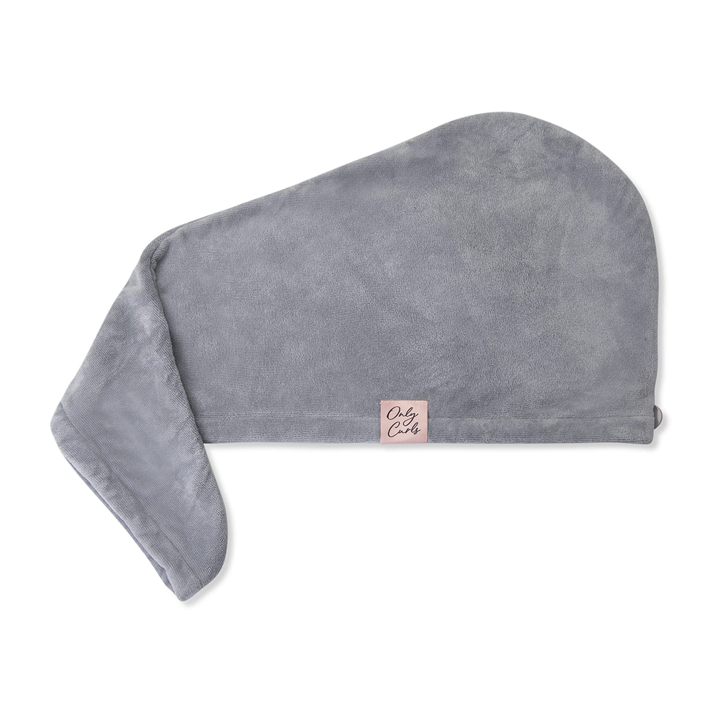 Only Curls Towel Turban - Grey